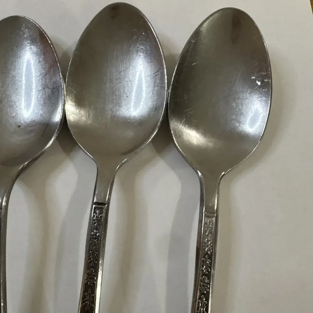 4 Tablespoons - Vintage Interpur Florenz 1960s - Stainless Flatware